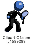 Blue Design Mascot Clipart #1589289 by Leo Blanchette