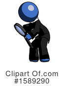 Blue Design Mascot Clipart #1589290 by Leo Blanchette