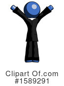 Blue Design Mascot Clipart #1589291 by Leo Blanchette