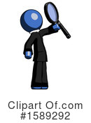 Blue Design Mascot Clipart #1589292 by Leo Blanchette