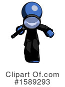 Blue Design Mascot Clipart #1589293 by Leo Blanchette
