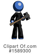 Blue Design Mascot Clipart #1589300 by Leo Blanchette