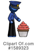 Blue Design Mascot Clipart #1589323 by Leo Blanchette
