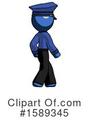 Blue Design Mascot Clipart #1589345 by Leo Blanchette