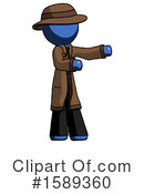 Blue Design Mascot Clipart #1589360 by Leo Blanchette