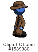Blue Design Mascot Clipart #1589380 by Leo Blanchette