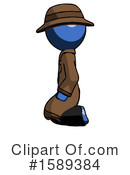 Blue Design Mascot Clipart #1589384 by Leo Blanchette
