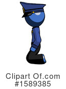 Blue Design Mascot Clipart #1589385 by Leo Blanchette