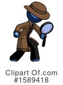 Blue Design Mascot Clipart #1589418 by Leo Blanchette