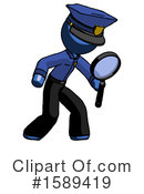 Blue Design Mascot Clipart #1589419 by Leo Blanchette