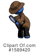 Blue Design Mascot Clipart #1589420 by Leo Blanchette