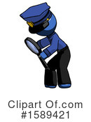 Blue Design Mascot Clipart #1589421 by Leo Blanchette