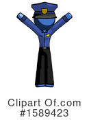 Blue Design Mascot Clipart #1589423 by Leo Blanchette