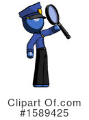 Blue Design Mascot Clipart #1589425 by Leo Blanchette