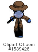 Blue Design Mascot Clipart #1589426 by Leo Blanchette