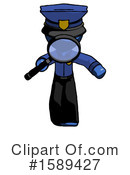 Blue Design Mascot Clipart #1589427 by Leo Blanchette