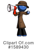 Blue Design Mascot Clipart #1589430 by Leo Blanchette