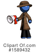 Blue Design Mascot Clipart #1589432 by Leo Blanchette