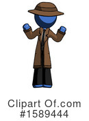 Blue Design Mascot Clipart #1589444 by Leo Blanchette