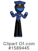 Blue Design Mascot Clipart #1589445 by Leo Blanchette