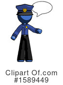 Blue Design Mascot Clipart #1589449 by Leo Blanchette