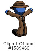 Blue Design Mascot Clipart #1589466 by Leo Blanchette