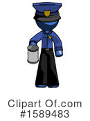 Blue Design Mascot Clipart #1589483 by Leo Blanchette
