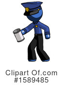 Blue Design Mascot Clipart #1589485 by Leo Blanchette