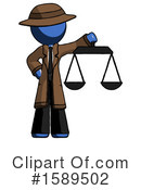 Blue Design Mascot Clipart #1589502 by Leo Blanchette