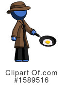 Blue Design Mascot Clipart #1589516 by Leo Blanchette