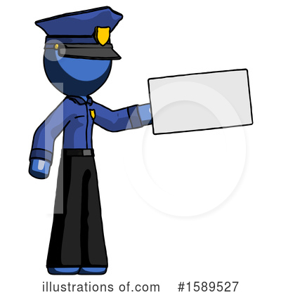 Royalty-Free (RF) Blue Design Mascot Clipart Illustration by Leo Blanchette - Stock Sample #1589527
