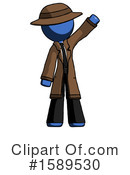 Blue Design Mascot Clipart #1589530 by Leo Blanchette