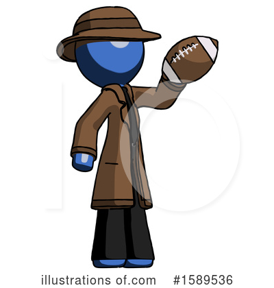 Royalty-Free (RF) Blue Design Mascot Clipart Illustration by Leo Blanchette - Stock Sample #1589536