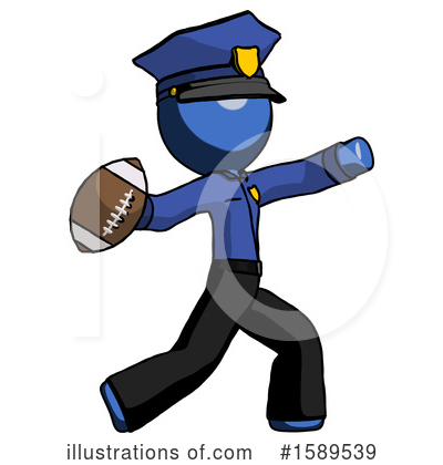 Royalty-Free (RF) Blue Design Mascot Clipart Illustration by Leo Blanchette - Stock Sample #1589539