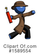 Blue Design Mascot Clipart #1589554 by Leo Blanchette