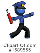 Blue Design Mascot Clipart #1589555 by Leo Blanchette