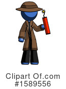 Blue Design Mascot Clipart #1589556 by Leo Blanchette