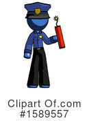 Blue Design Mascot Clipart #1589557 by Leo Blanchette