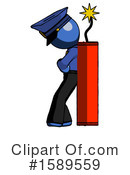 Blue Design Mascot Clipart #1589559 by Leo Blanchette