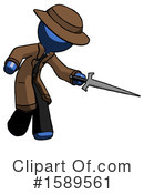 Blue Design Mascot Clipart #1589561 by Leo Blanchette