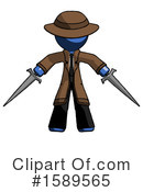 Blue Design Mascot Clipart #1589565 by Leo Blanchette