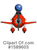 Blue Design Mascot Clipart #1589603 by Leo Blanchette