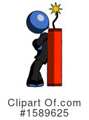 Blue Design Mascot Clipart #1589625 by Leo Blanchette