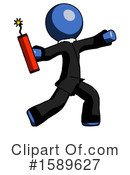Blue Design Mascot Clipart #1589627 by Leo Blanchette