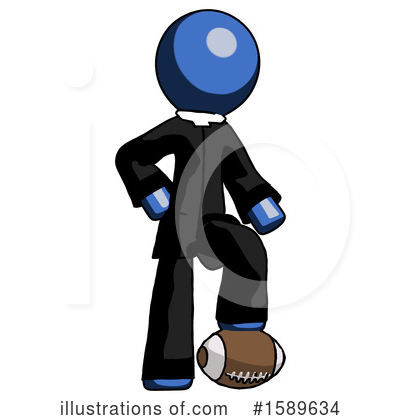 Royalty-Free (RF) Blue Design Mascot Clipart Illustration by Leo Blanchette - Stock Sample #1589634
