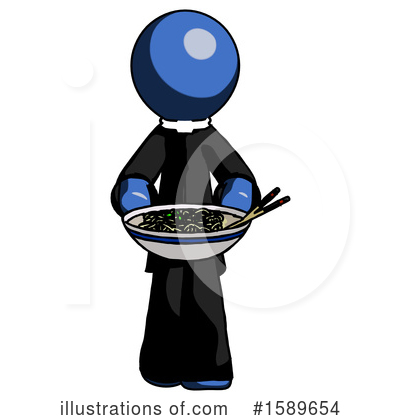 Royalty-Free (RF) Blue Design Mascot Clipart Illustration by Leo Blanchette - Stock Sample #1589654