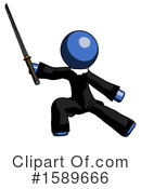 Blue Design Mascot Clipart #1589666 by Leo Blanchette