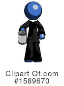 Blue Design Mascot Clipart #1589670 by Leo Blanchette