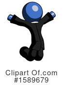 Blue Design Mascot Clipart #1589679 by Leo Blanchette