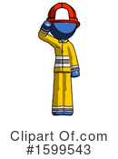 Blue Design Mascot Clipart #1599543 by Leo Blanchette